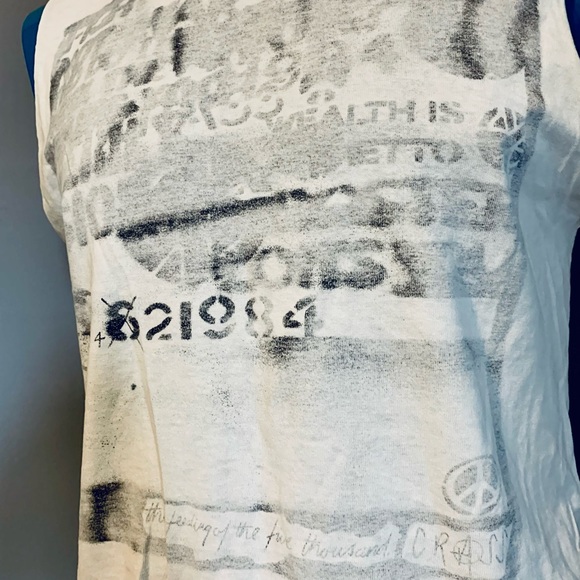 Rare CRASS - Vintage Shirt. Stencil - The Feeding Of The Five Thousand - Picture 4 of 7